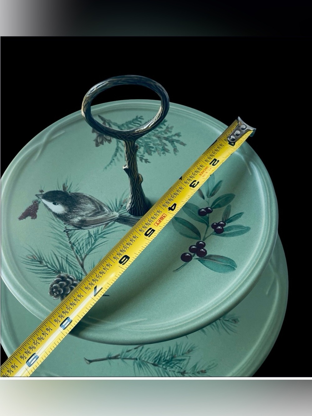 Retired Pfaltzgraff Portfolio Winterwood 2-Tiered Serving Tray
Chickadee & Pine - Picture 4 of 9